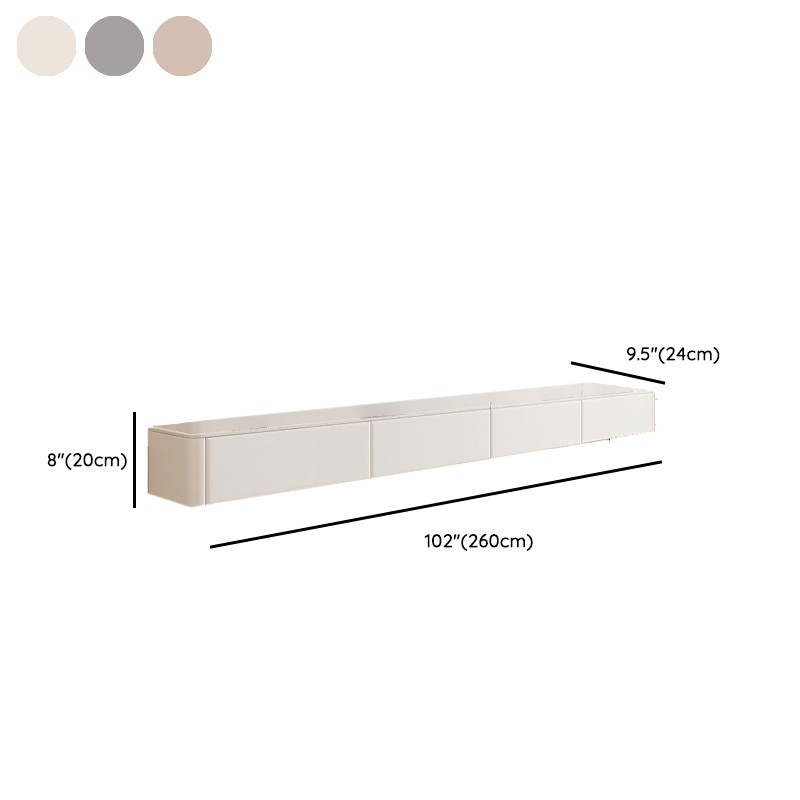 Art Deco Stone Rectangular TV Stand with 2 Drawers and 2 Cabinets Featuring Cable Management - image 15