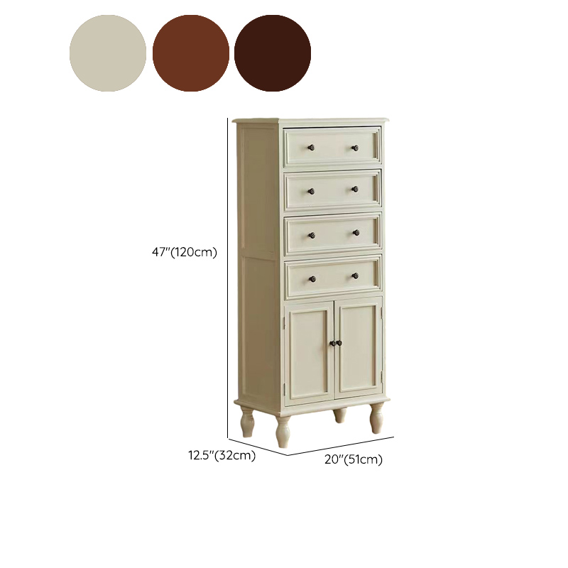 Scandinavian Narrow Metal Lingerie Chest/Semainier, Features 1 Cabinet and Included Shelves - image 27
