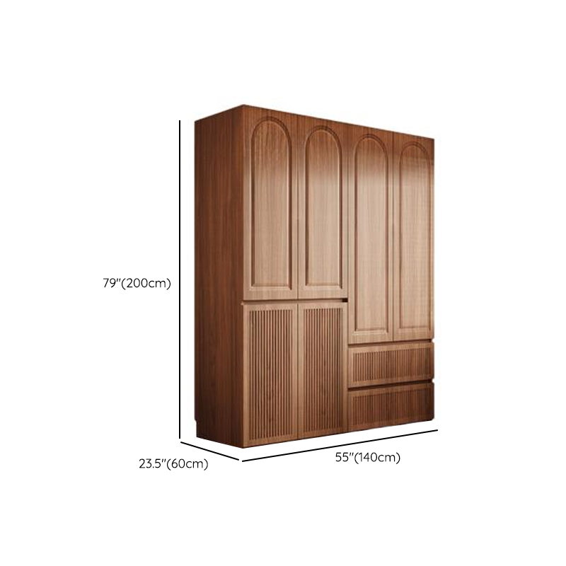 Acorn Minimalist Natural Wood Independent Wardrobe Closet with Soft Close Drawer, Soft Close Door, and Interior Shelves - image 10