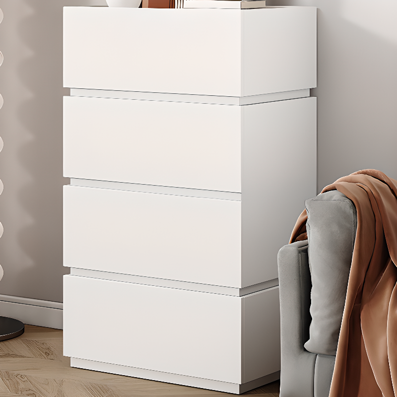 Trendy Rectangle Utility Cabinet with Manufactured Wood Countertop, Ink/White Top, and Soft Close Drawer - image 3
