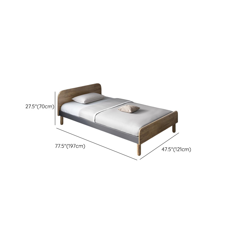 Solid Color Storage Included Panel Bed with 3 Storage Boxes and Panel Headboard - image 8