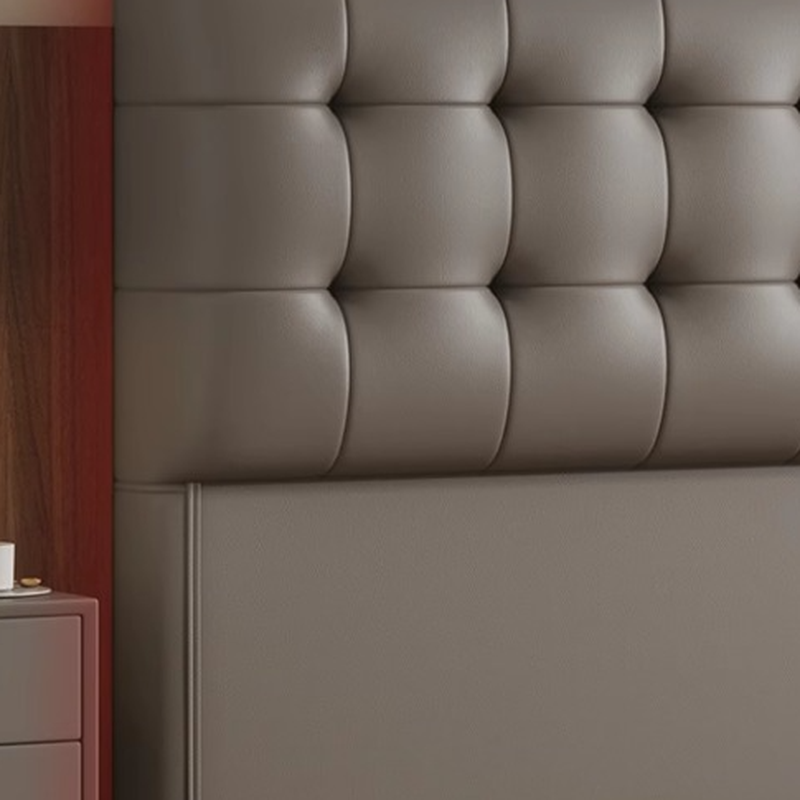 Trendy Panel Headboard with No Distressing, Piled Tufted Rectangle Design for King/Queen/Full Bed, Featuring Sponge Upholstery and Standard Height - image 13