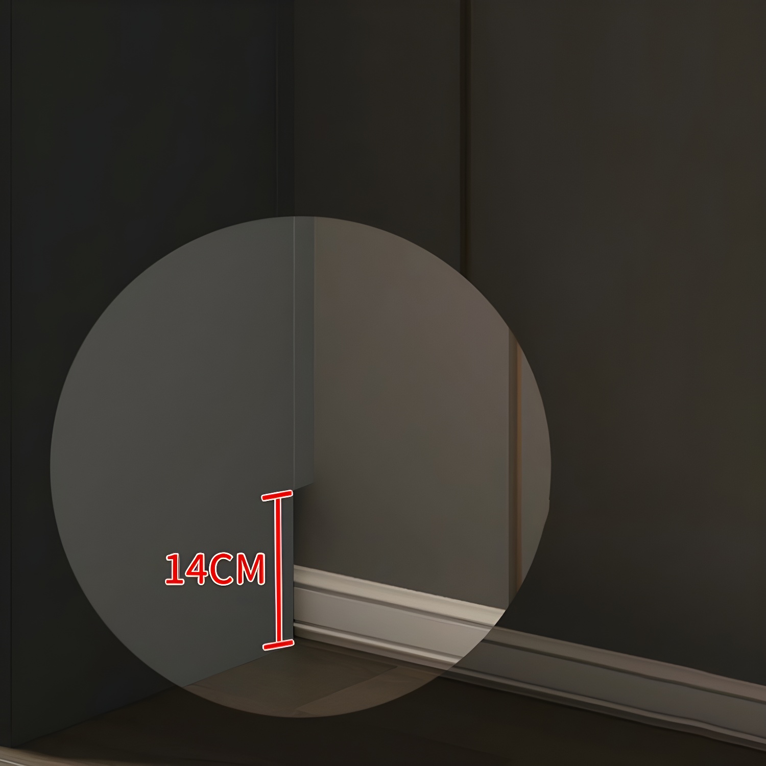 Modern Grey Wood Wardrobe Armoire with Drawers & Shelves for Ample Storage - image 11