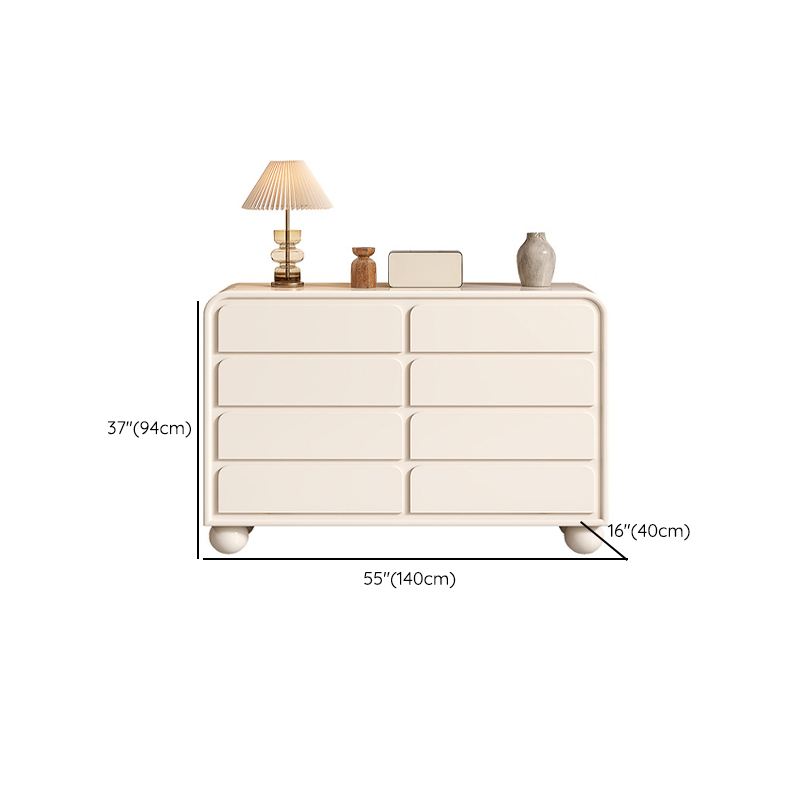 Minimalist Horizontal/Vertical Chalk Wood Bachelor Chest with Drawers - image 11