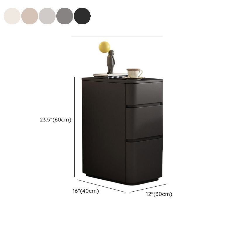 Stylish 3 Tiers Nightstand With Drawer Storage in Artificial Leather - image 13