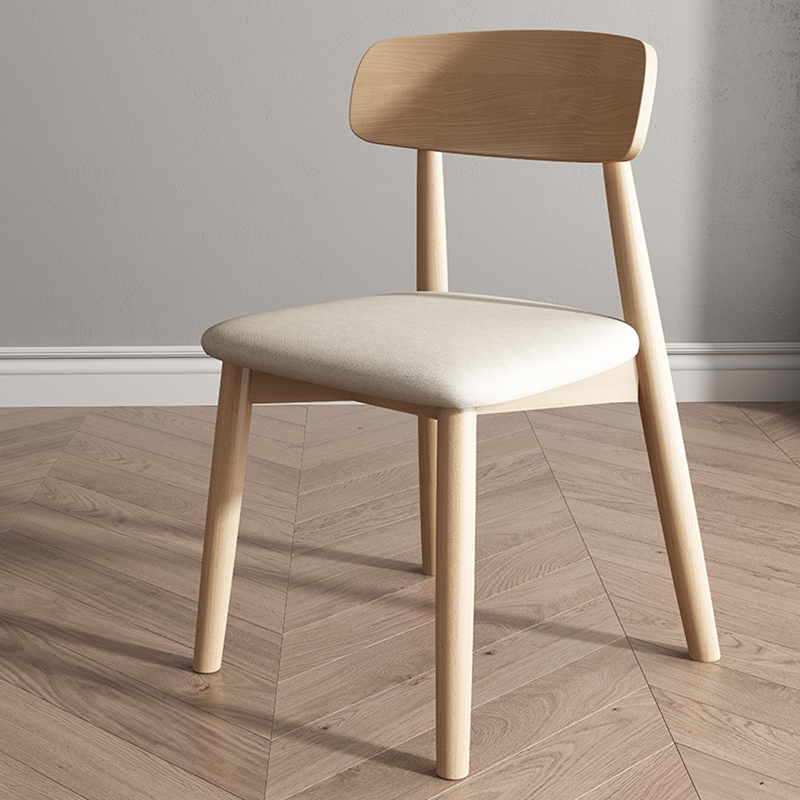 For Restaurant Light-Toned Wood Framed Armless Chair - image 6