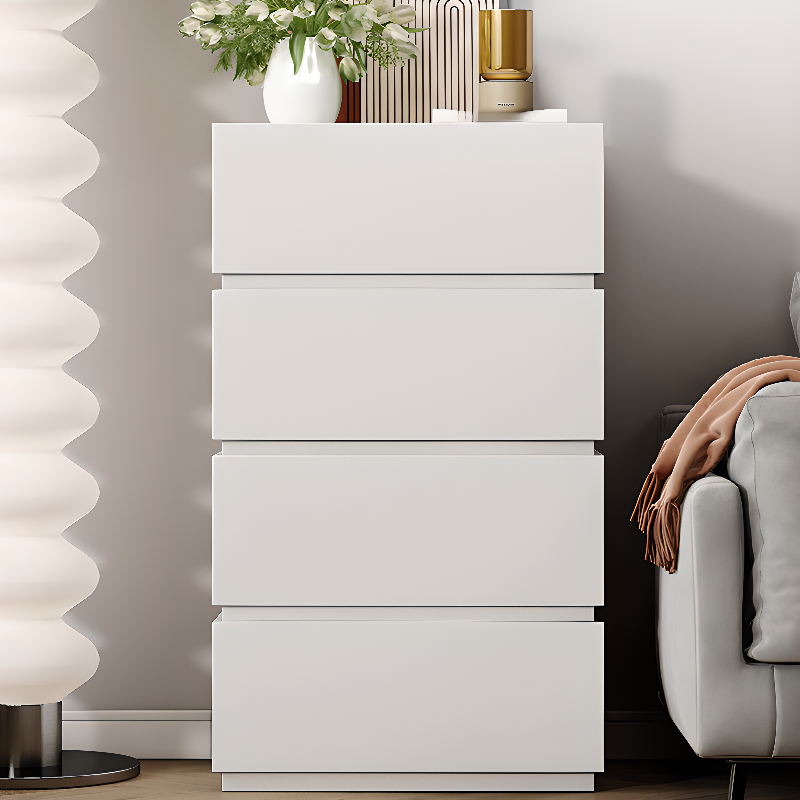 Trendy Rectangle Utility Cabinet with Manufactured Wood Countertop, Ink/White Top, and Soft Close Drawer - image 4