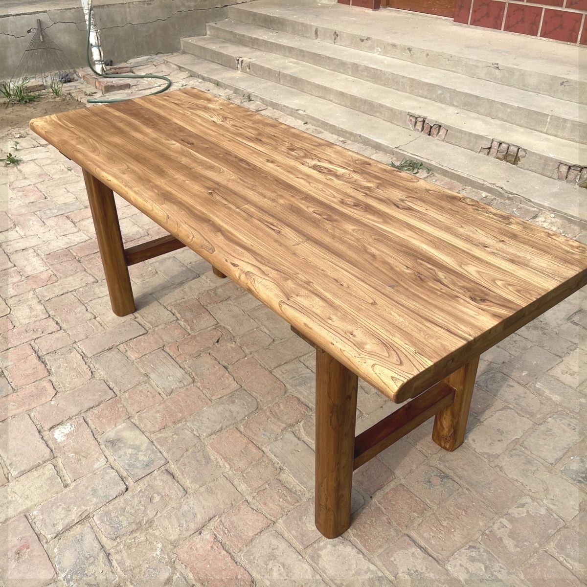 Classic Cocoa Rectangular Timber Dining Table, Standard Height, Fixed Mechanism, Seats 8/4/6