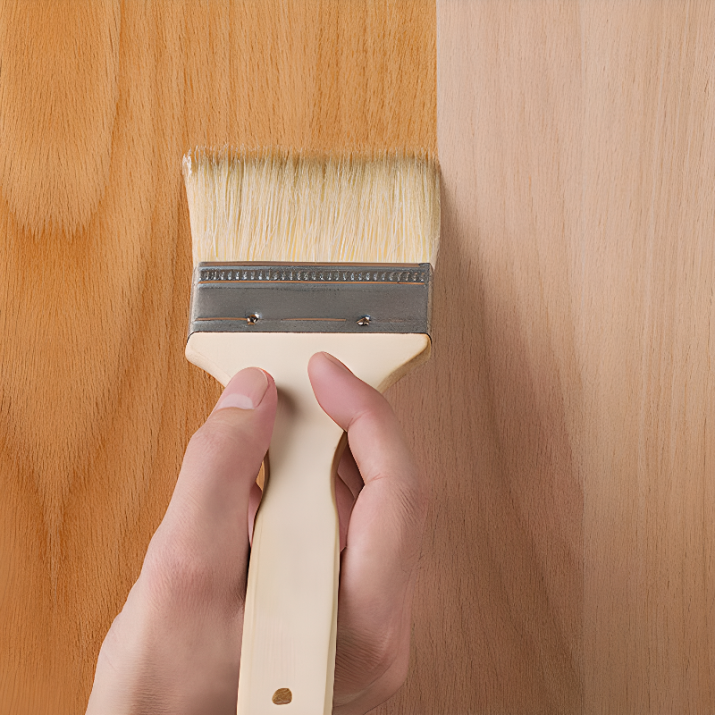 Unattached Natural Color Wardrobe/Non-Hanging Armoire with Gate - image 6