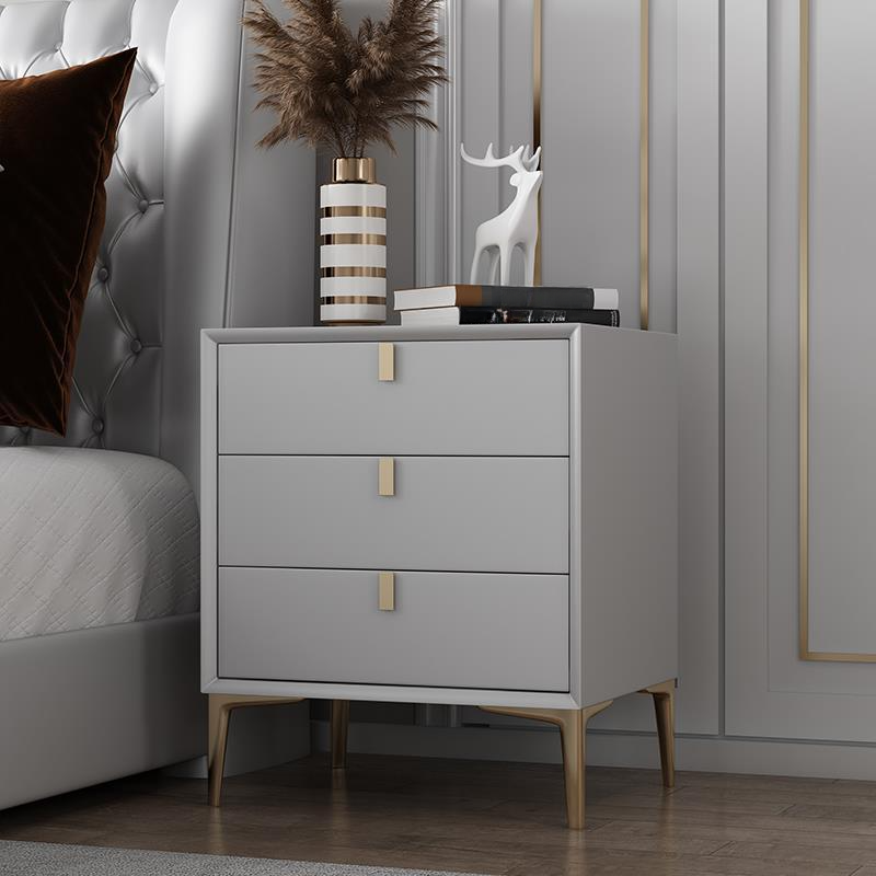 Modern Lumber Nightstand With Drawer Storage & Leg, 3 Drawers/2 Drawers - image 17