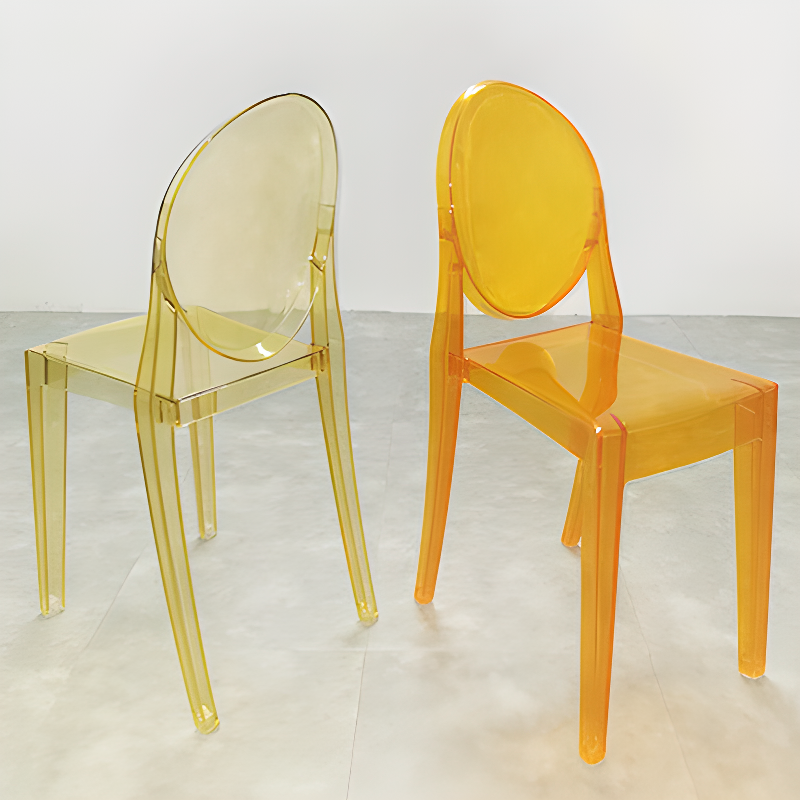 Firm Framed Armless Chair with Olive Green/Rose/Citrus Colored Legs - image 20