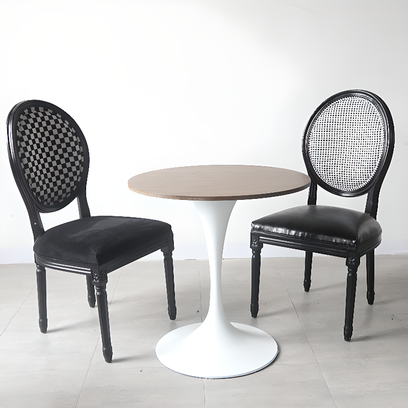 Victorian Style Side Chair with King Louis Back and Bordered Frame, Balanced Stability - image 15