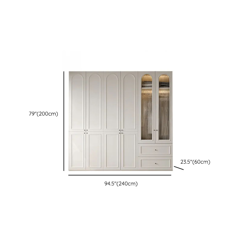Casual Natural Wood Independent Armoire Cabinet with Soft Close Drawer, Soft Close Door, and Interior Shelves - image 38