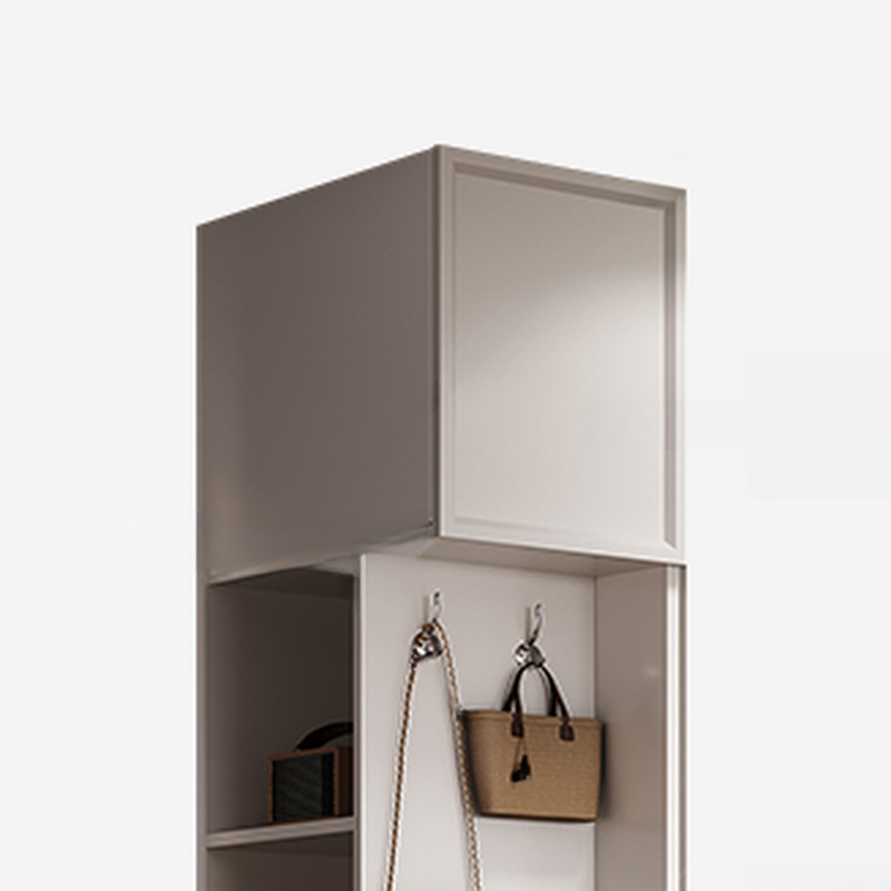 White Minimalist Wooden Wardrobe Closet with 3-Drawer/6-Drawer, Soft Close Door, Interior Shelves, and Clothing Rod - image 4