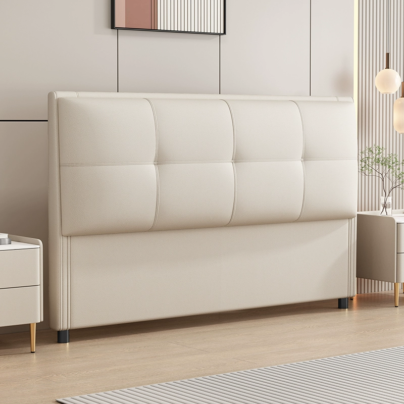 Modish Style Pine Wood Panel Headboard with No Distressing, Rectangle Shape for King/Queen/Full Bed, Featuring Sponge Upholstery Fill and Standard Height