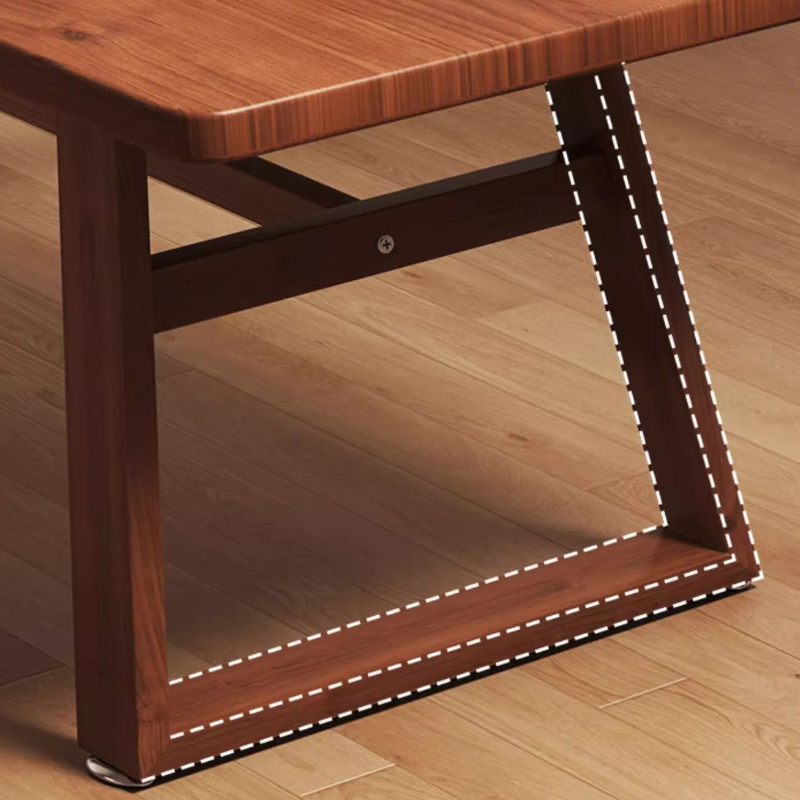 Rectangle Manufactured Wood Dining Table Set for 6/4 People with Padded Chairs, Back Support, and Brown Top - image 10
