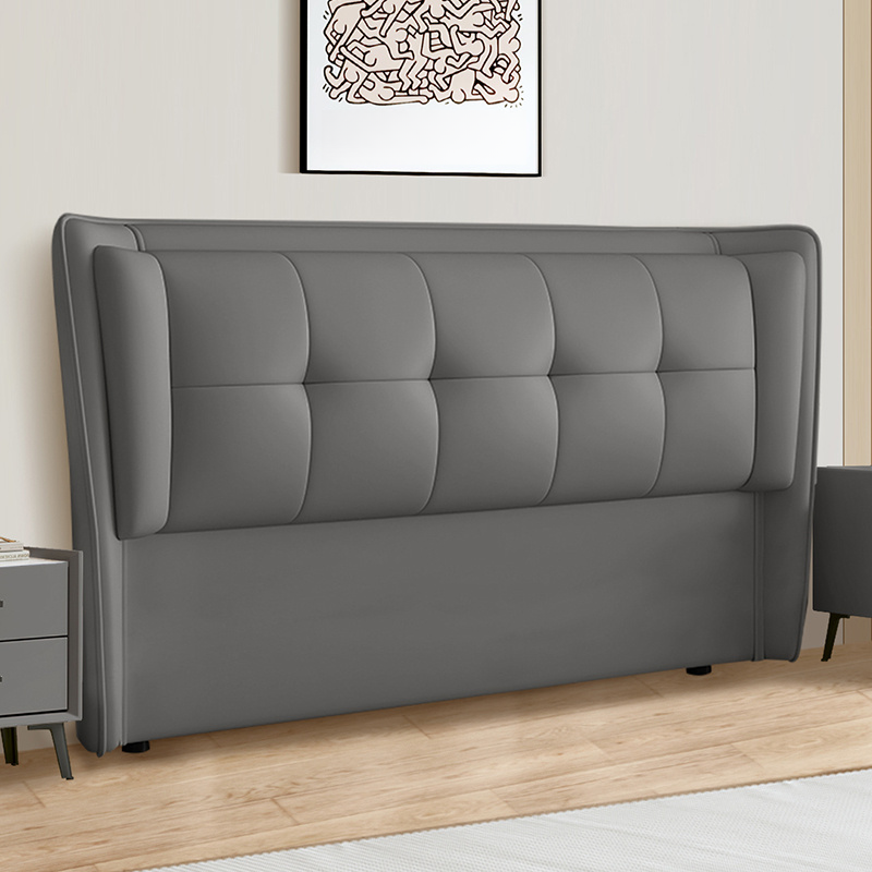 Standard（36-55“） Free-standing Standard Rectangular Full(54"W x 75"L) Stitch-tufted Wingback Headboard with Timber Frame and Sponge Filing