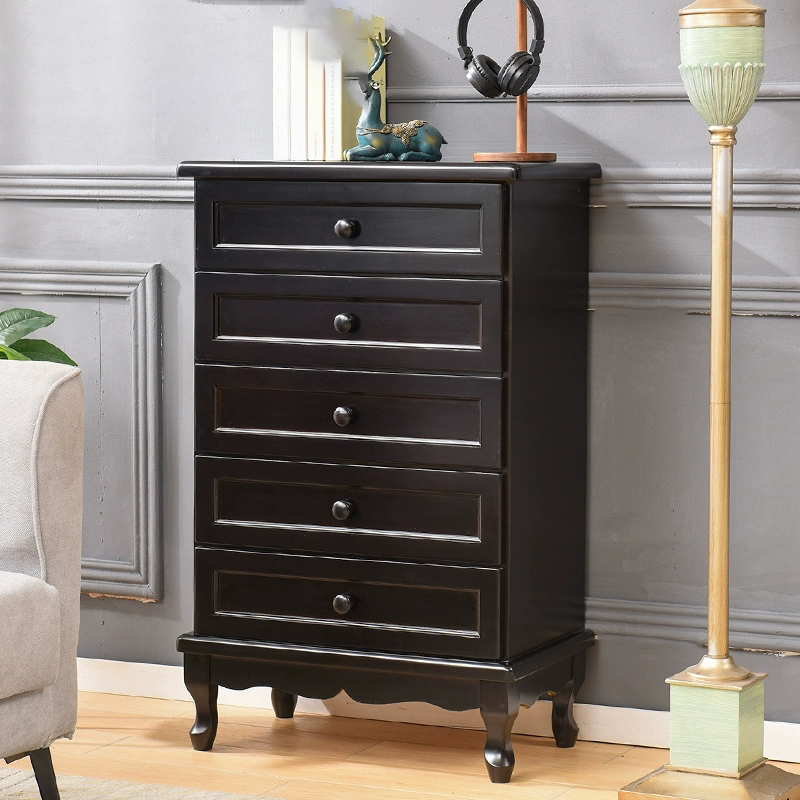 Traditional Solid Wood Dressers with Self Close Drawers in Compact Size