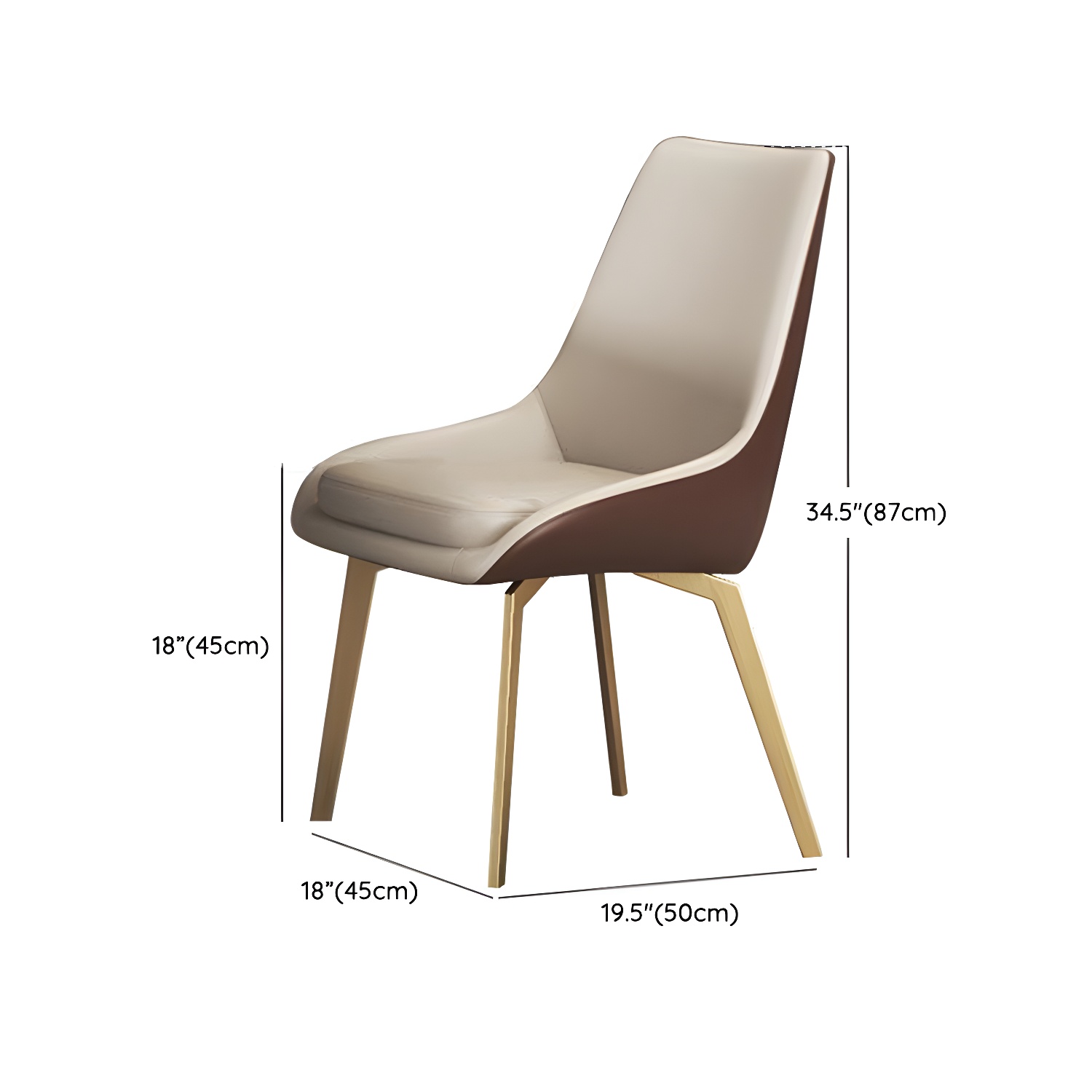Glossy Beige Dining Table Set 1/2/5/7 Pcs Glam Dinette Set with Leather Chairs - image 15