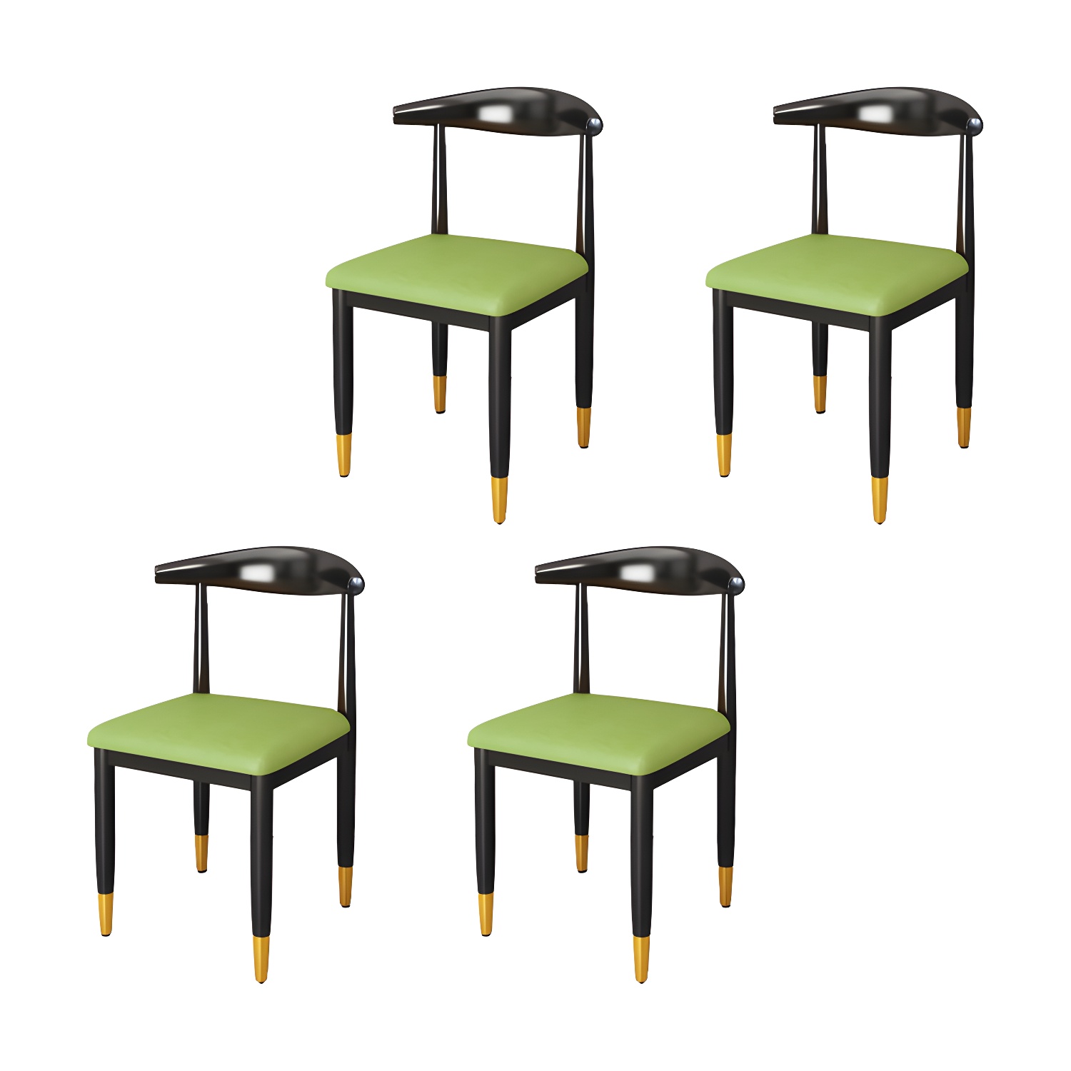 Indoor Open Back Dining Chair Industrial Upholstered Armless Chair - image 12