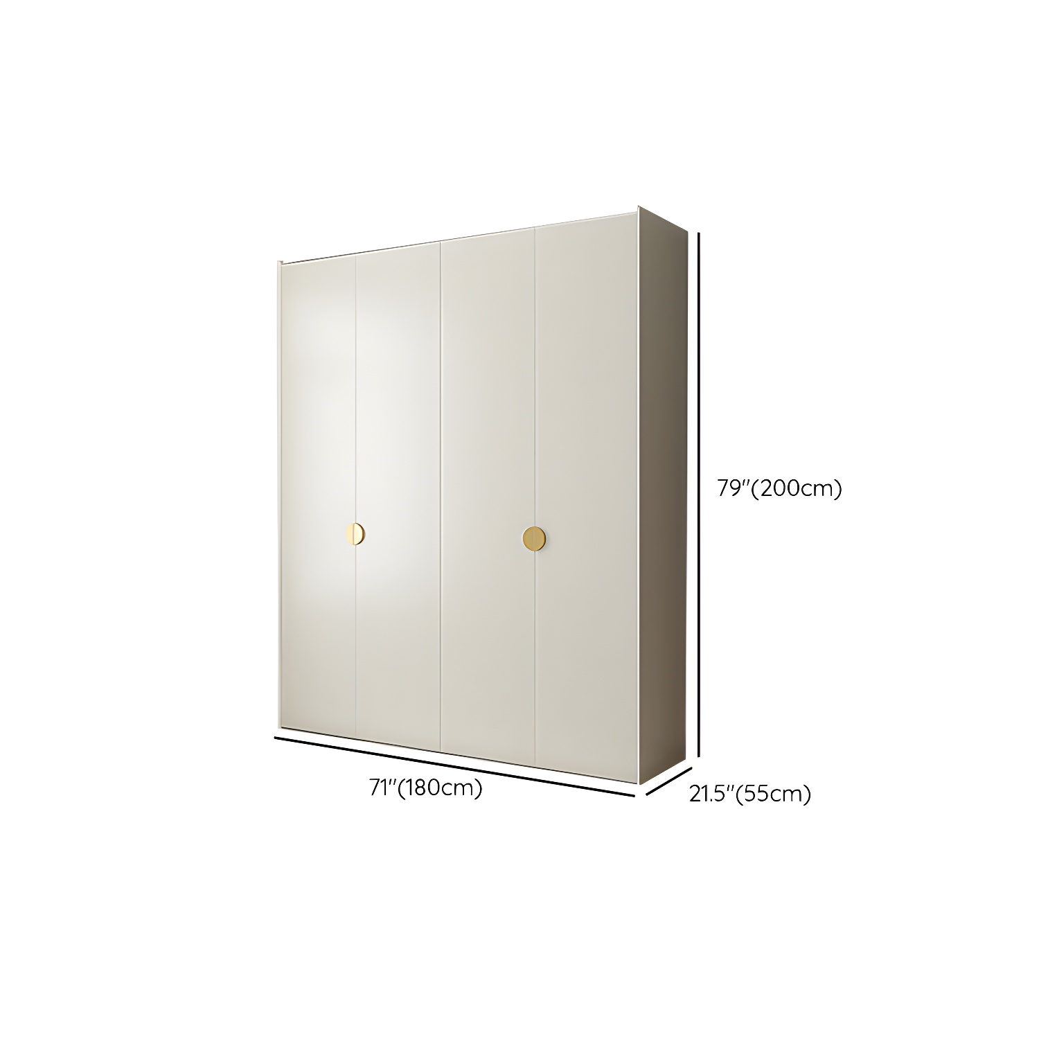 Engineered Wood Wardrobe Cabinet Modern Wardrobe Closet with Shelves for Home - image 12