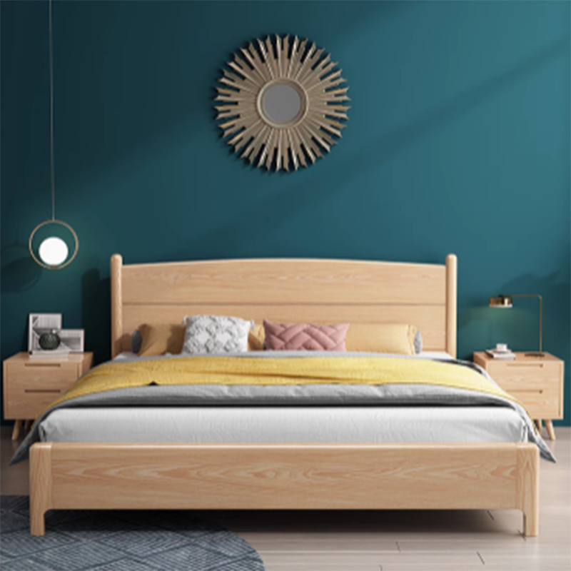 Modish Rubberwood Wingback/Panel Headboard in Rectangle/Camelback Shape for King/Queen/Full Bed, Free-standing Standard with No Distressing and Standard Height - image 7