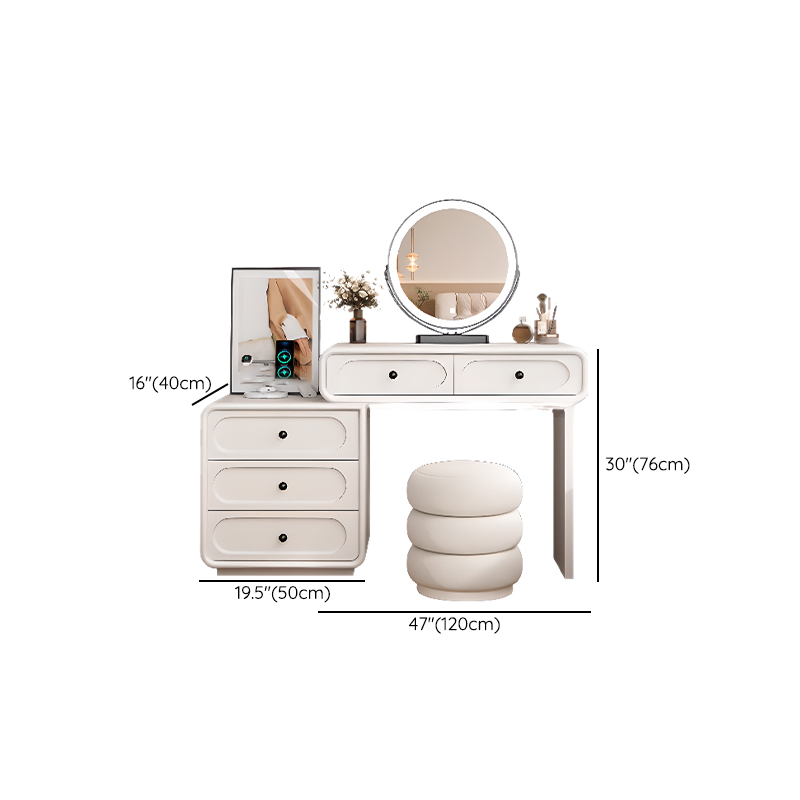 White Large/Standard Scalable Timber Vanity Set with 5 Drawers/8 Drawers, Lighting & Mirror Lights Included/Not Included - image 10