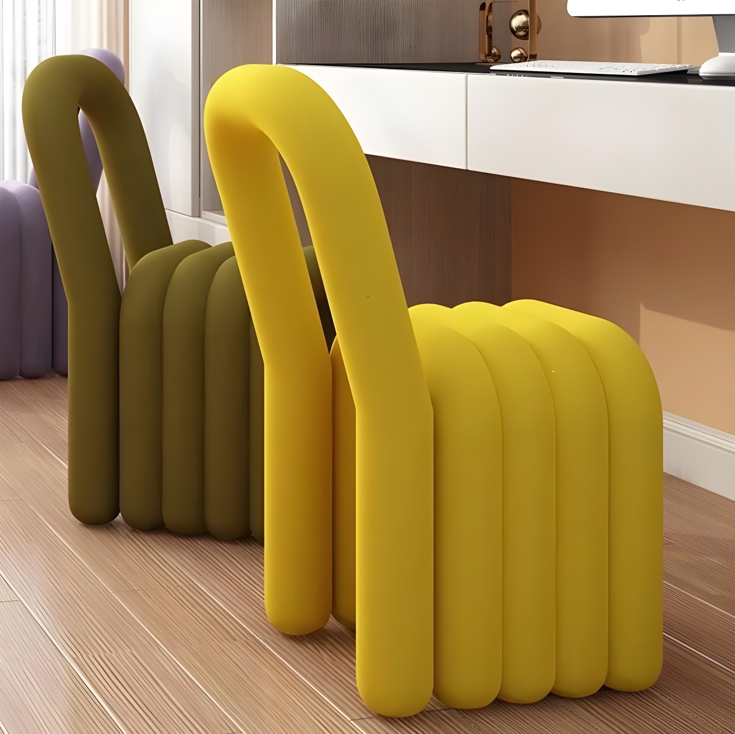 Modern Style Upholstered Armless Dining Chairs for Dining Room - image 18