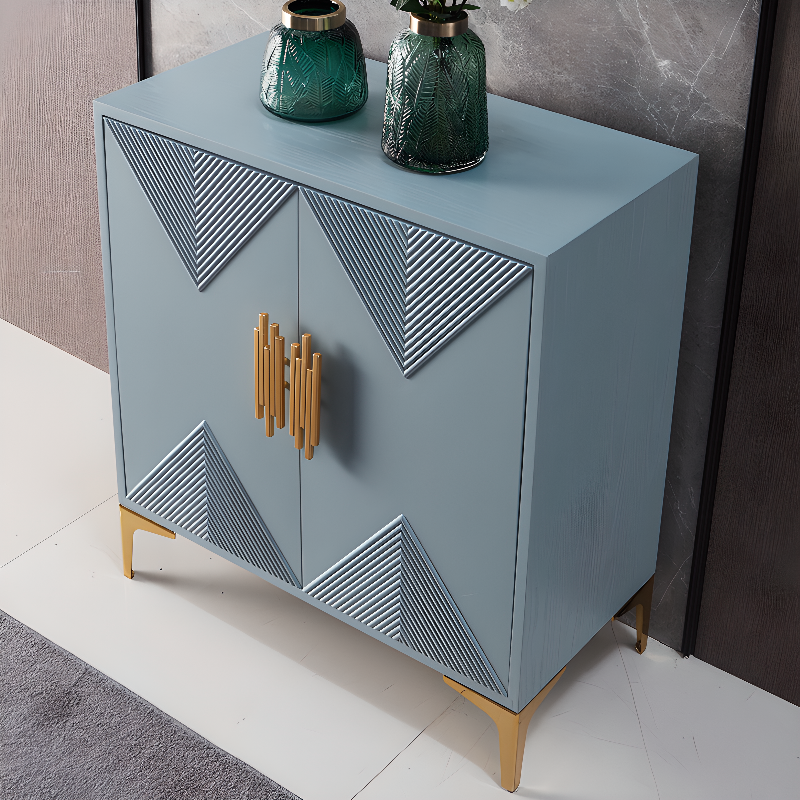 Glamorous Self-supporting Cerulean Accent Cabinet/Accent Chest for Drawing Room - image 6