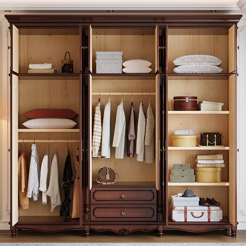 Standalone Wood Armoire Cabinet with Hinged Soft Close Door, Soft Close Drawer & Interior Shelves - image 6