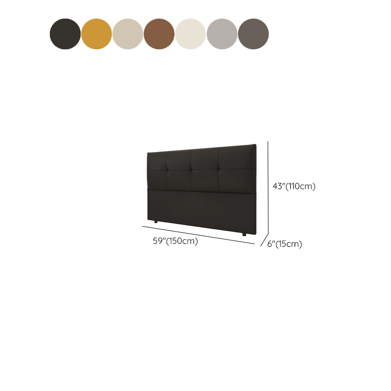 Simplistic Panel Headboard with No Distressing, Piled Tufted Design, Rectangular Shape for Queen/Full/Twin XL Bed, Featuring Sponge Upholstery and Standard Height - image 15