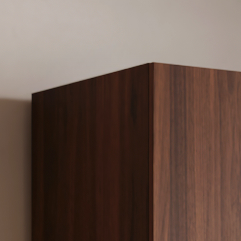 Acorn Minimalist Natural Wood Wardrobe Closet with 2 Drawers, Soft Close Door, Interior Shelves, and Clothing Rod - image 3