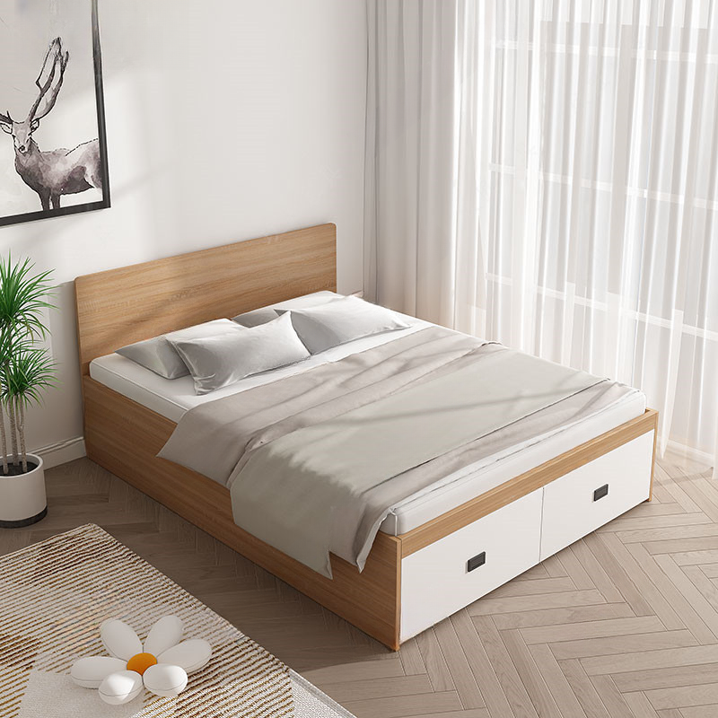 Natural Color Solid Color Storage Included for Bedroom