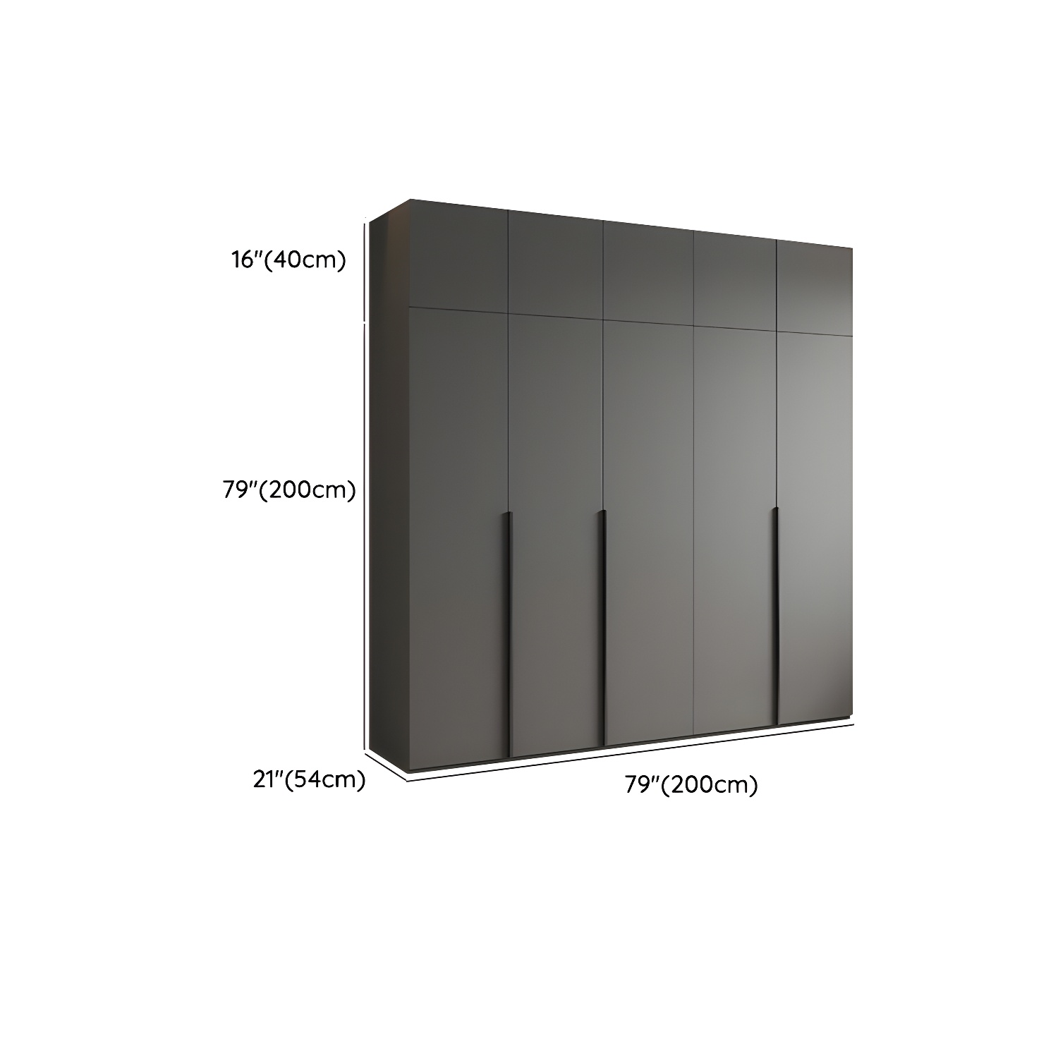Modern Light Gray Wardrobe Closet Timber Soft Close Drawer Soft Close Door Interior Shelves - image 21