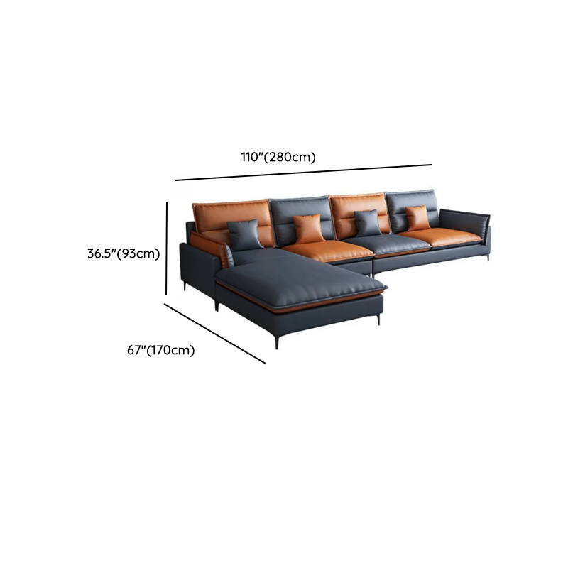 Casual Straight Stain Resistant Sofa in Dark Grey with Horizontal Orientation, Sponge Seat Fill, and Square Arm - image 22