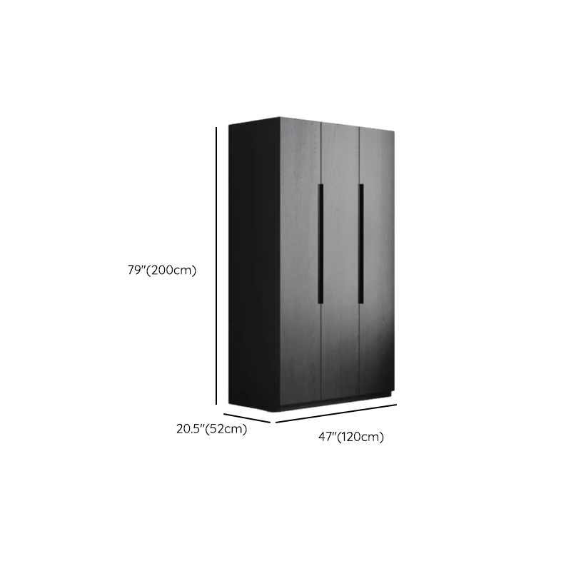 Ink Trendy Timber Wardrobe Armoire with Soft Close Drawer and Door, Interior Shelves, Clothing Rod - image 11