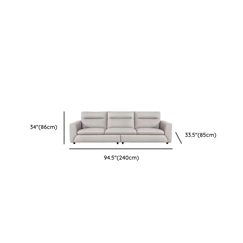 Durable Straight Scratch-proofed Sofa Couch with Pillow Back, Faux Leather, 2-piece Set, Horizontal Orientation, Square Arm - image 9
