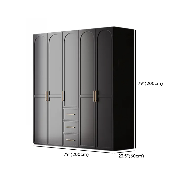 Modern Lumber Independent Wardrobe Armoire with Soft Close Drawer, Soft Close Door, and Interior Shelves - image 11