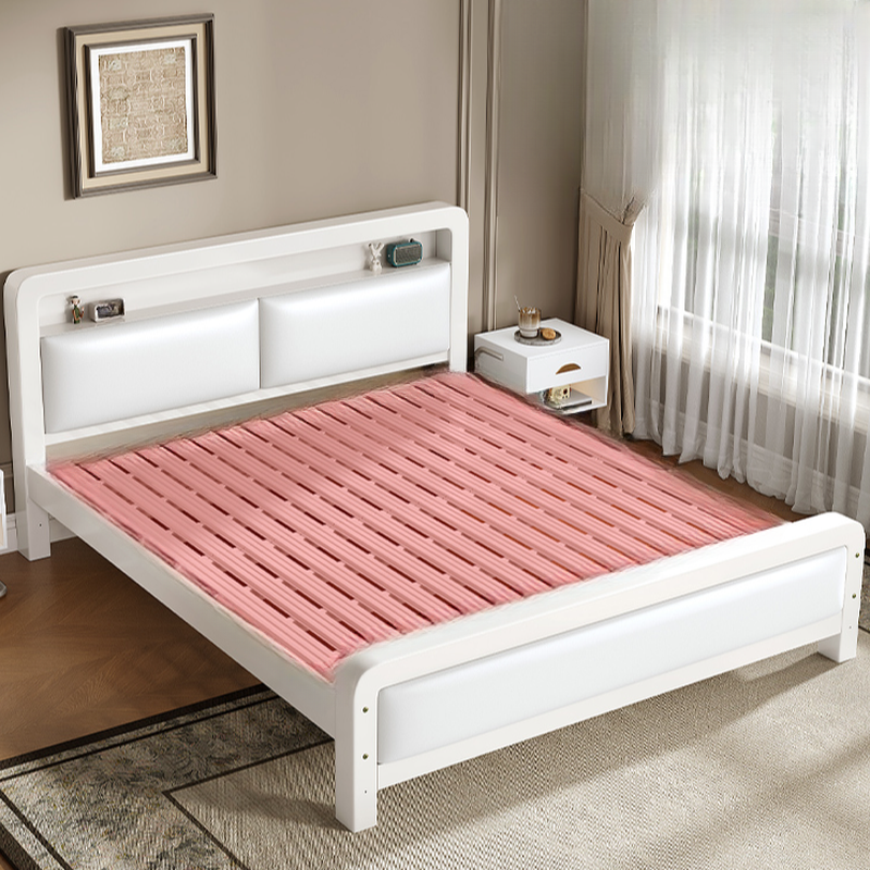 Minimalist Solid Color Iron Storage Included Bed with Leg for Living Room - image 10