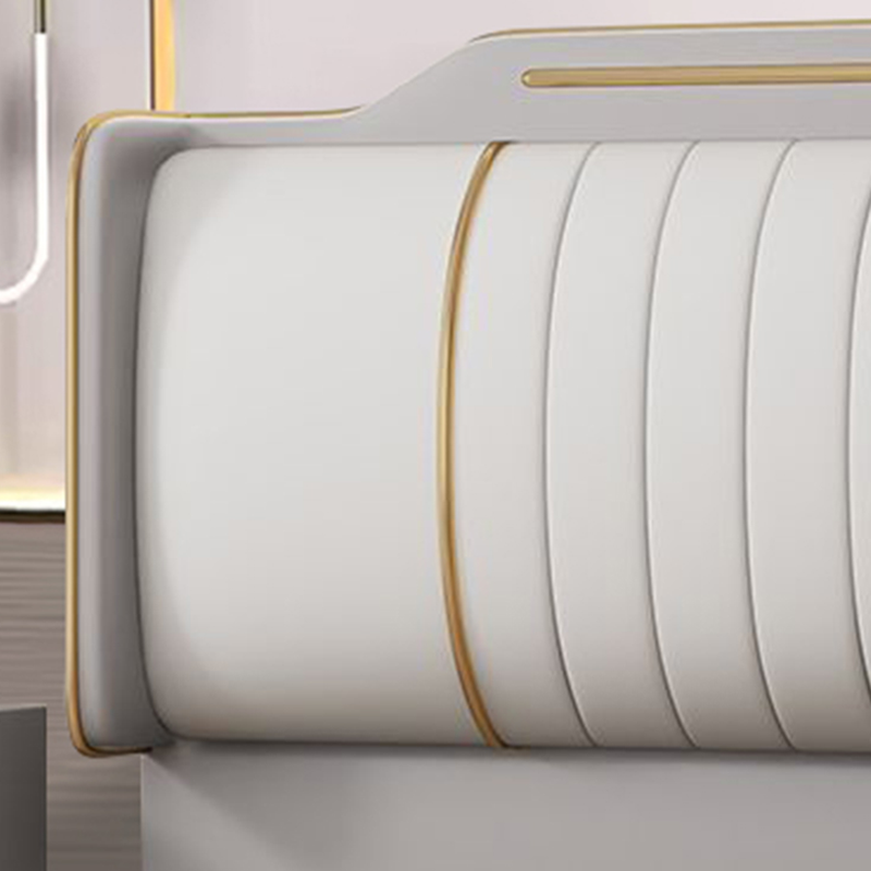 Modish No Distressing Timber Panel Headboard with Rectangle Shape for King Bed, Featuring Sponge Upholstery Fill and Standard Height - image 13