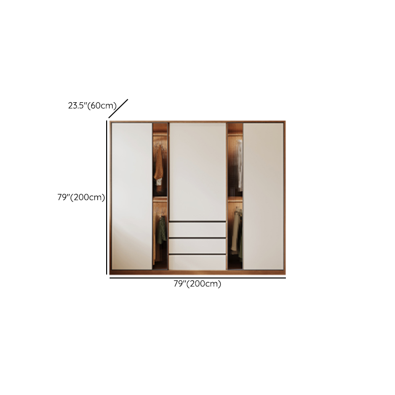 White Modish Lumber Independent Cabinet Armoire with Soft Close Drawer, Soft Close Door, and Interior Shelves - image 14