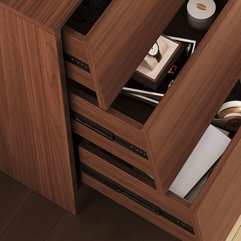 Cocoa Casual Natural Wood Console Dresser/Bachelor Chest with 9/6/3 Drawers in Horizontal/Vertical Orientation - image 6