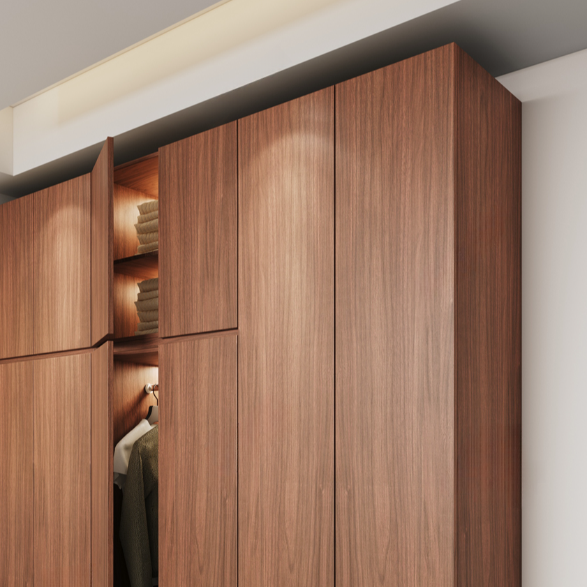 Acorn Minimalist Natural Wood Independent Wardrobe Closet with Soft Close Drawer, Soft Close Door, and Interior Shelves - image 5