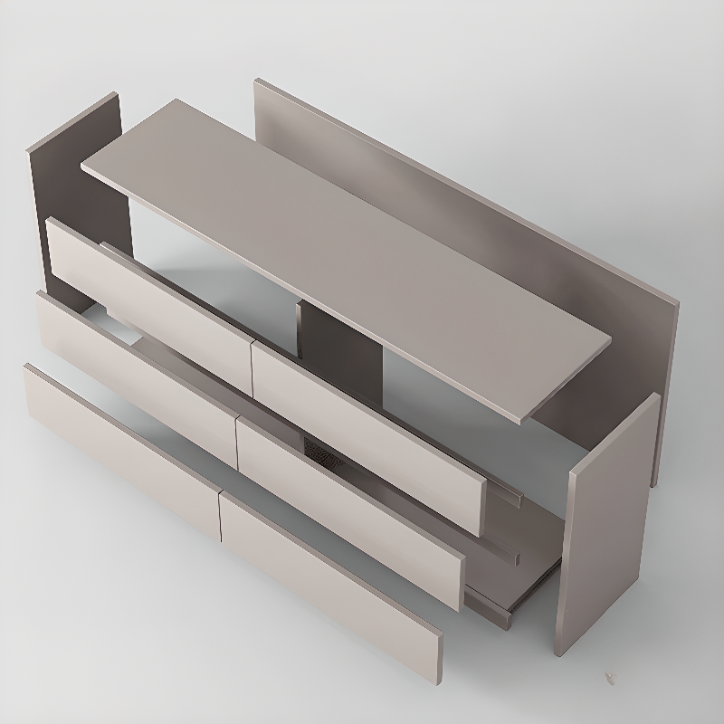 Minimalist Hardwood Horizontal Console Dresser - image 5