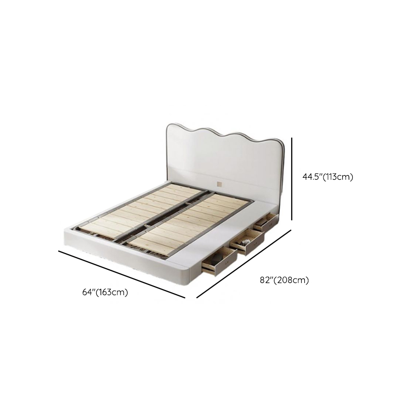 Solid Color Storage Bed/Platform Bed with 3 Storage Boxes and Pine Wood Frame for Living Room - image 12