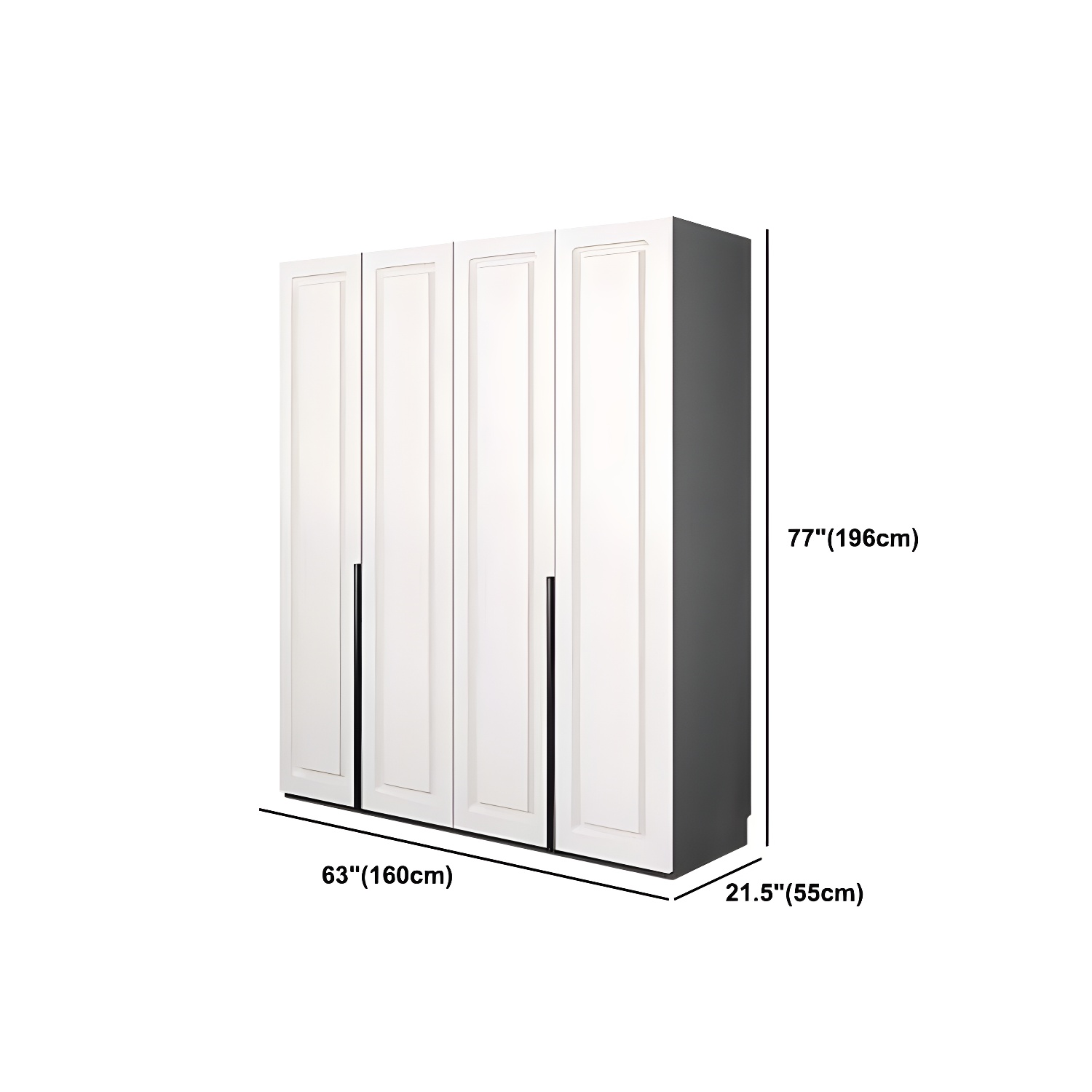 Modern Style Wooden Wardrobe Soft Close Door Wardrobe Closet with Drawer - image 19