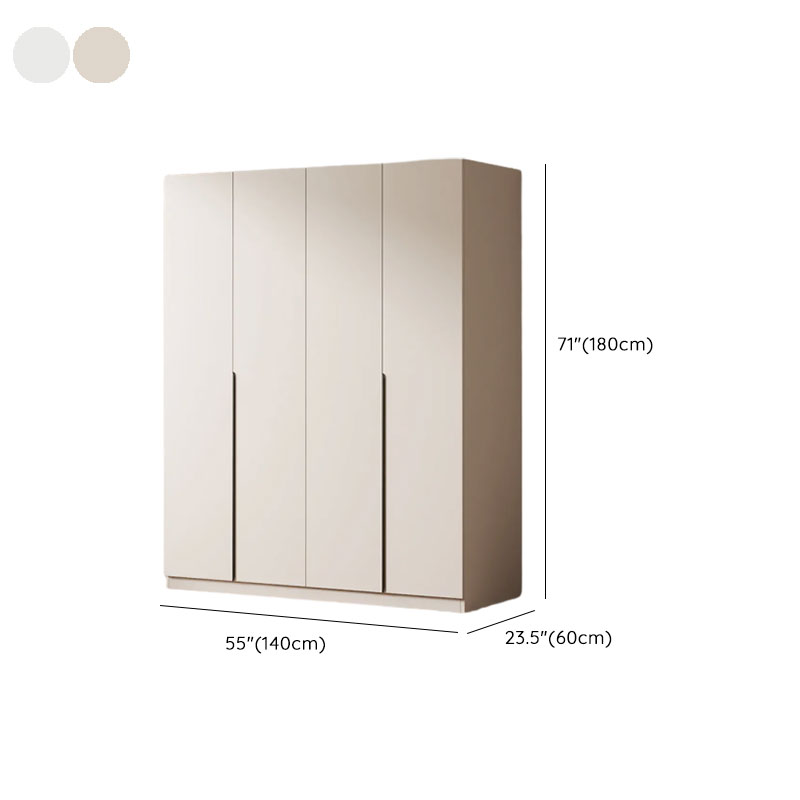 Modish Wooden Independent Armoire Cabinet with Interior Shelves and Clothing Rod - image 9