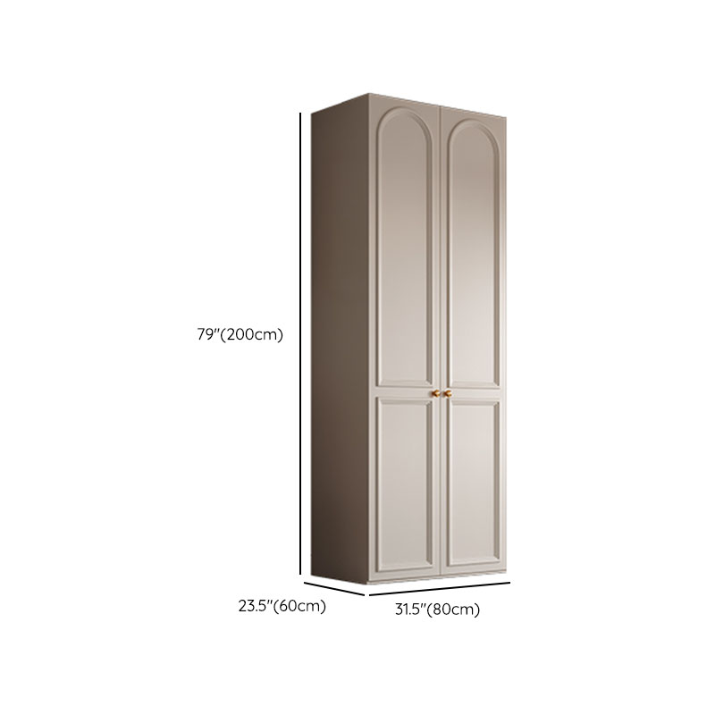 Chalk Modern Wooden Standalone Almirah with Soft Close Drawer, Soft Close Door, and Interior Shelves - image 16