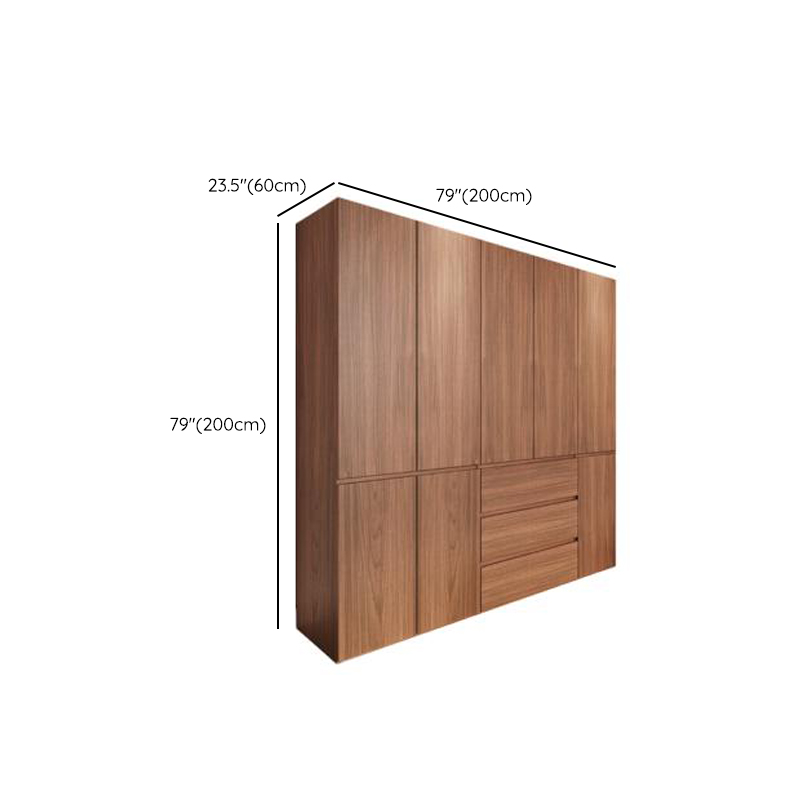 Acorn Minimalist Laminate Wardrobe Closet with Soft Close Drawer, Soft Close Door, Interior Shelves, and Clothing Rod - image 12