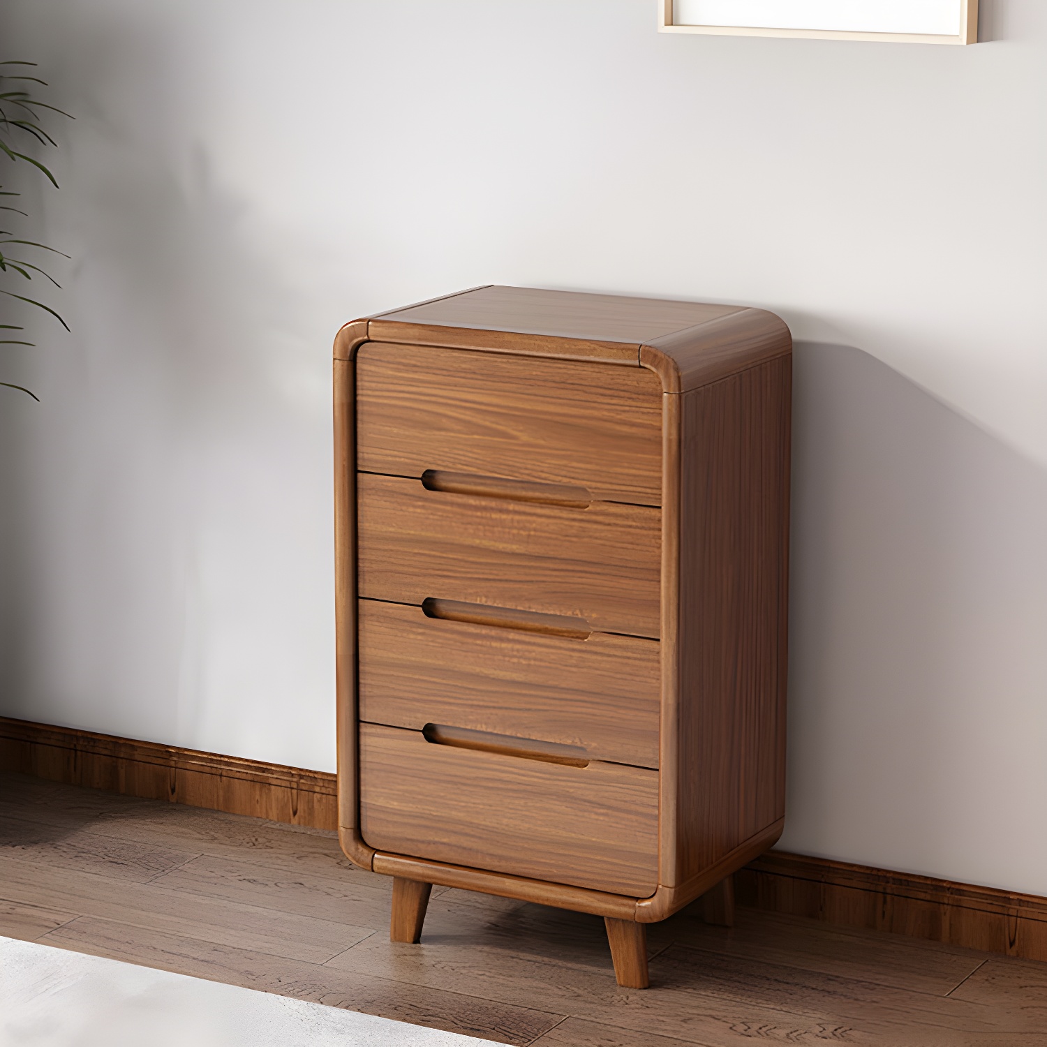 Modern Solid Wood Dresser with Narrow Profile and Drawers in Natural Finish - image 15